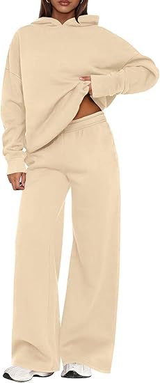 PrettyGarden Womens Sweatsuits 2Jumpstart SalePiece Set Casual Winter Long Sleeve HoodieLoose Wide Leg Sweatpants Fall Tracksuit