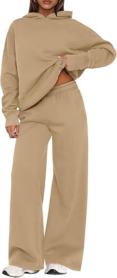 PrettyGarden Womens Sweatsuits 2Jumpstart SalePiece Set Casual Winter Long Sleeve HoodieLoose Wide Leg Sweatpants Fall Tracksuit